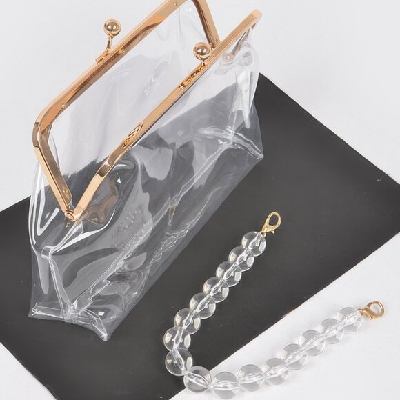 Vintage Clasp Pvc Clutch - Picture 5 of 6